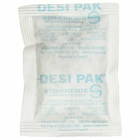 BSC PREFERRED 3 x 4 x 1/4'' Tyvek Clay Desiccants - 34 Gallon Drum, 1300PK S-8029